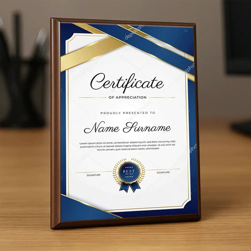 Placheta lemn personalizata