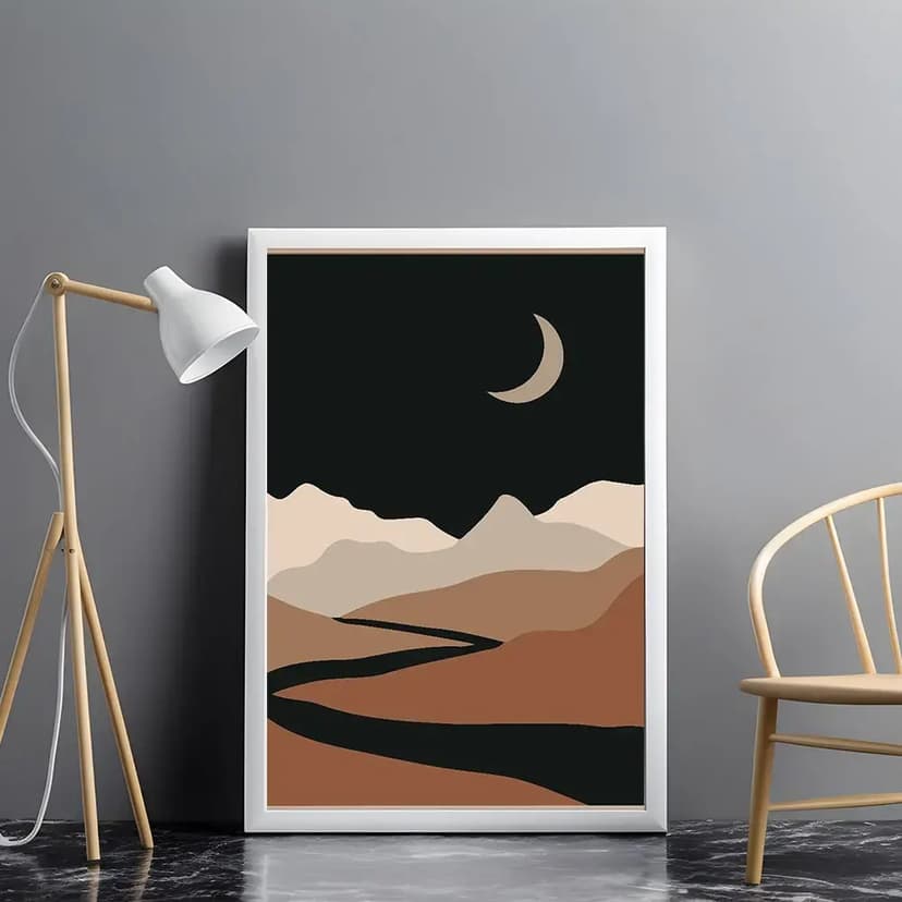 Tablou artă abstractă modern pentru living