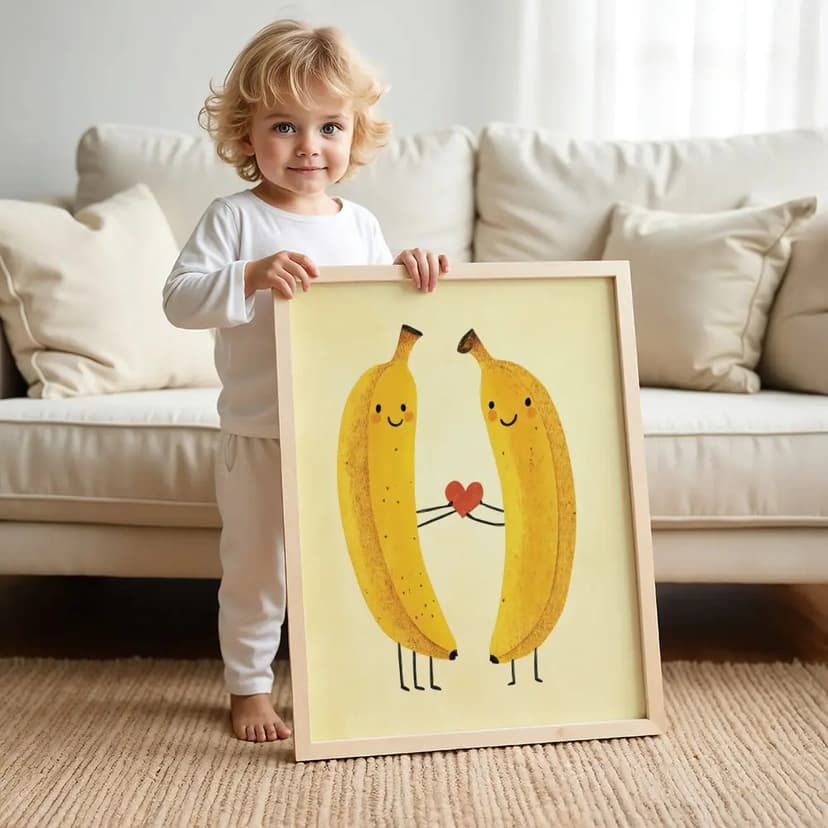 Tablou cu Ilustratii grafice - model Banană