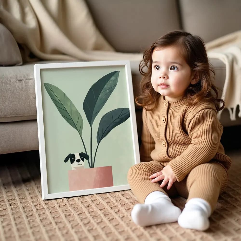 Tablou cu Ilustratii grafice - model Plante