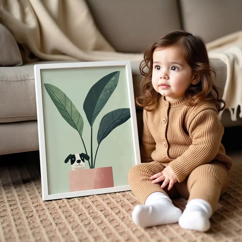Tablou cu Ilustratii grafice - model Plante
