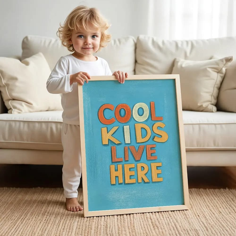 Tablou motivational - Cool Kids Live Here