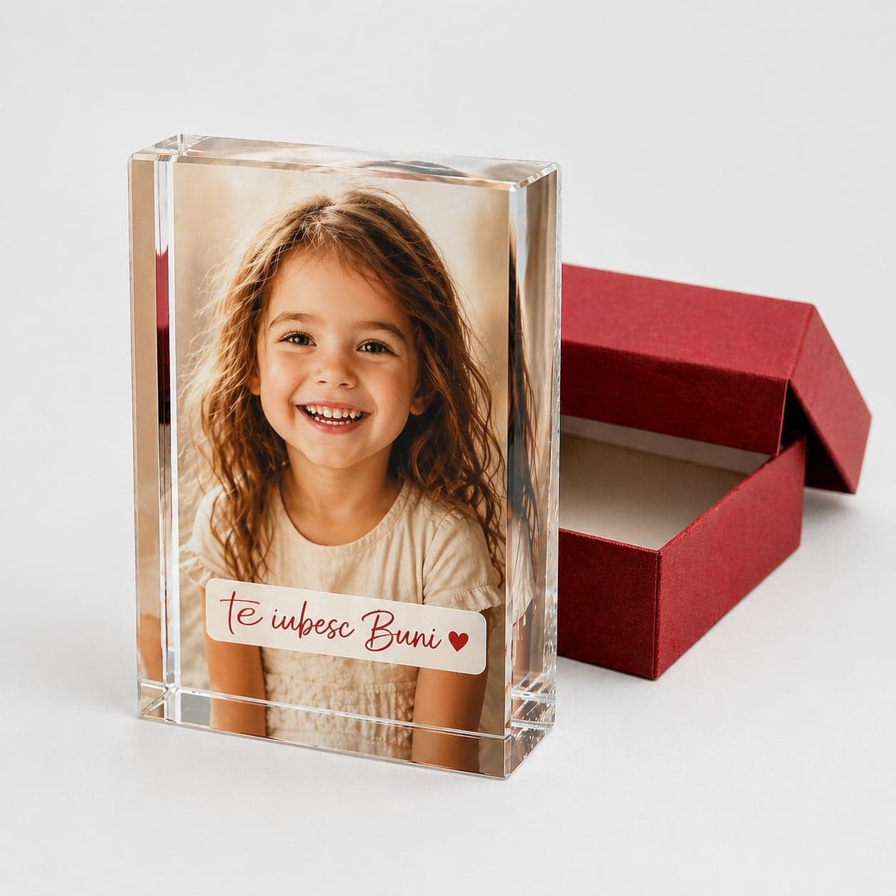 Cadouri din cristal Personalizate cu Poză si Mesaj