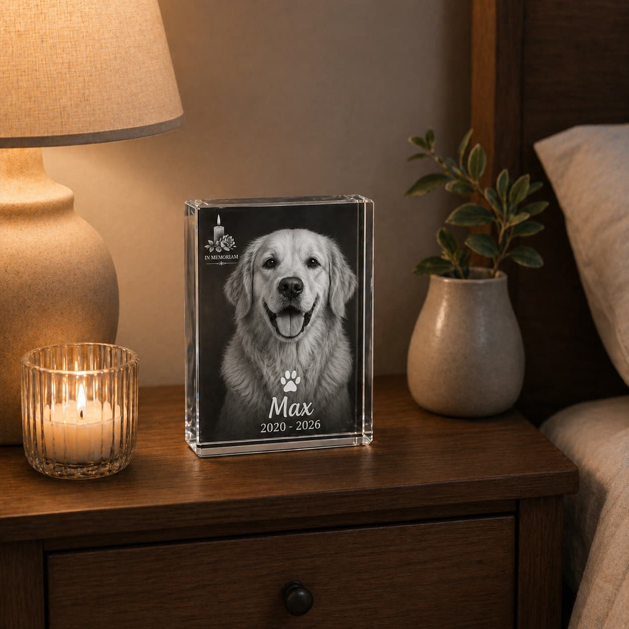 Cristale Personalizate In Memoriam Animale de Companie