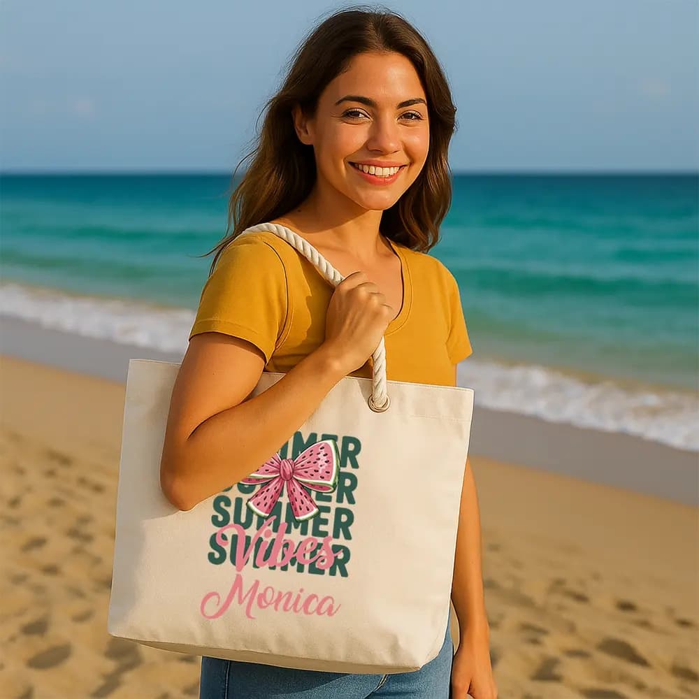Geantă de plajă Summer Vibes – geantă mare pentru plajă și vacanță