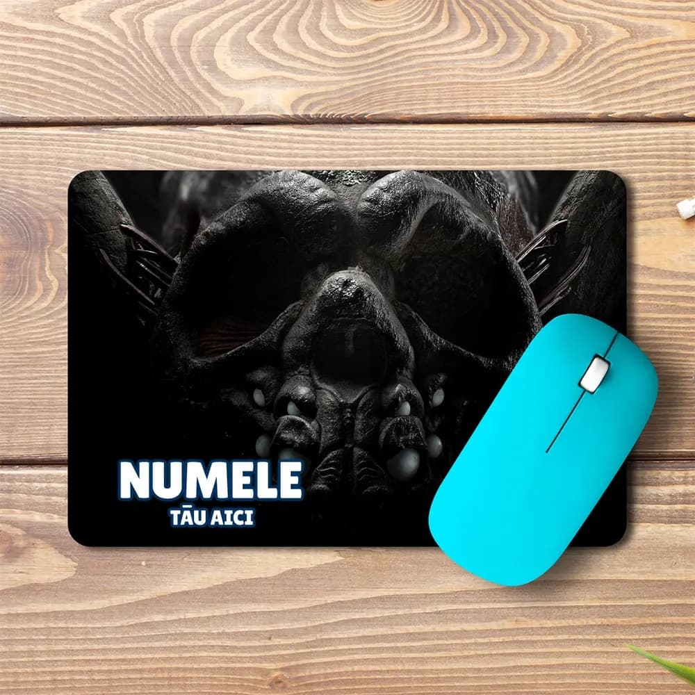 Mouse pad Abaddon personalizat cu numele – pad mouse anime 19x27 cm, 3mm, imprimare UV