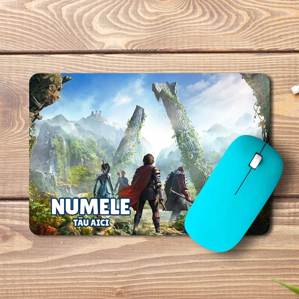 Mouse pad ArcheAge Chronicles personalizat cu numele – pad mouse anime 19x27 cm, 3mm, imprimare UV
