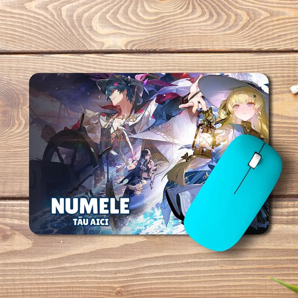 Mouse pad Brant personalizat cu numele – pad mouse anime 19x27 cm, 3mm, imprimare UV