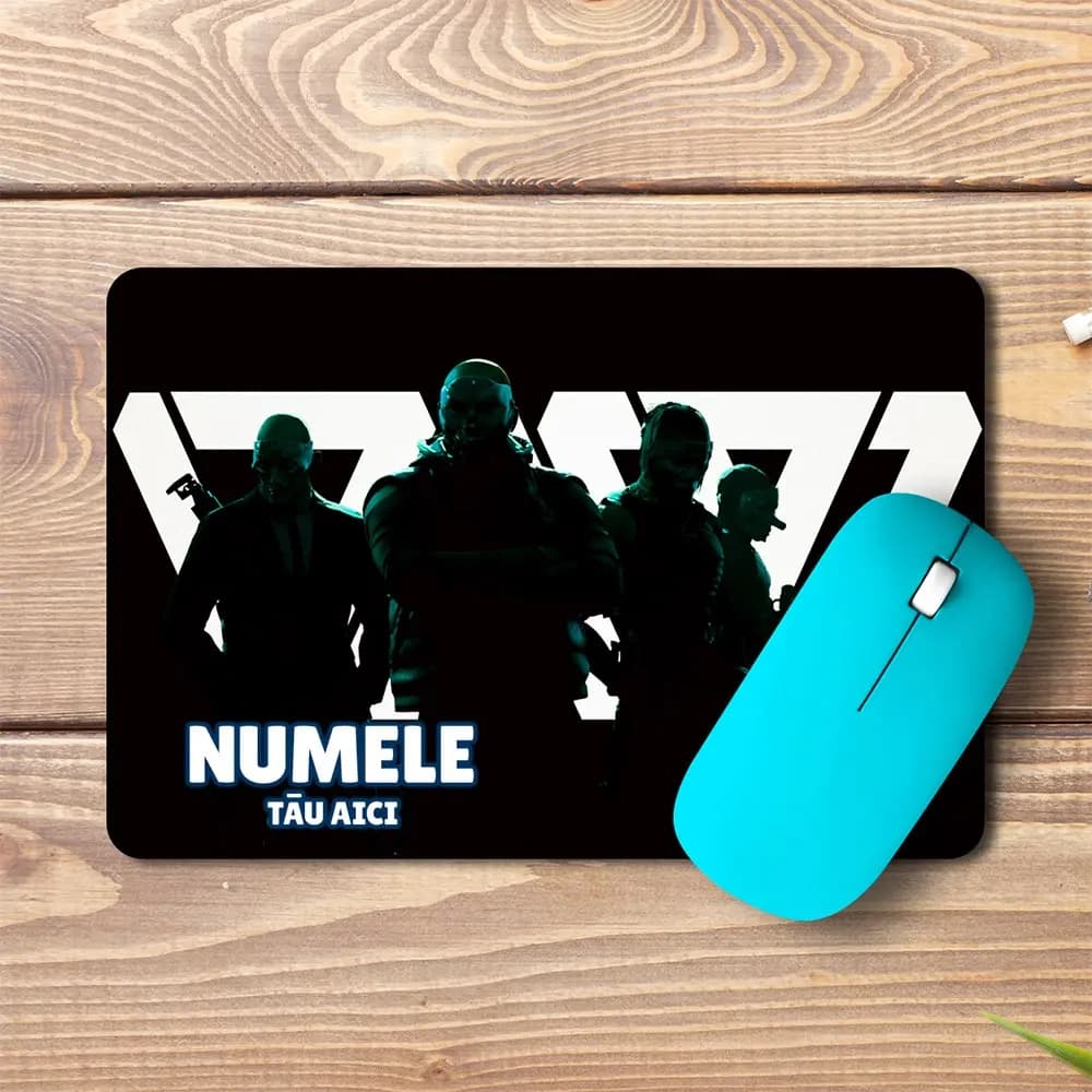 Mouse pad Den of Wolves personalizat cu numele – pad mouse anime 19x27 cm, 3mm, imprimare UV