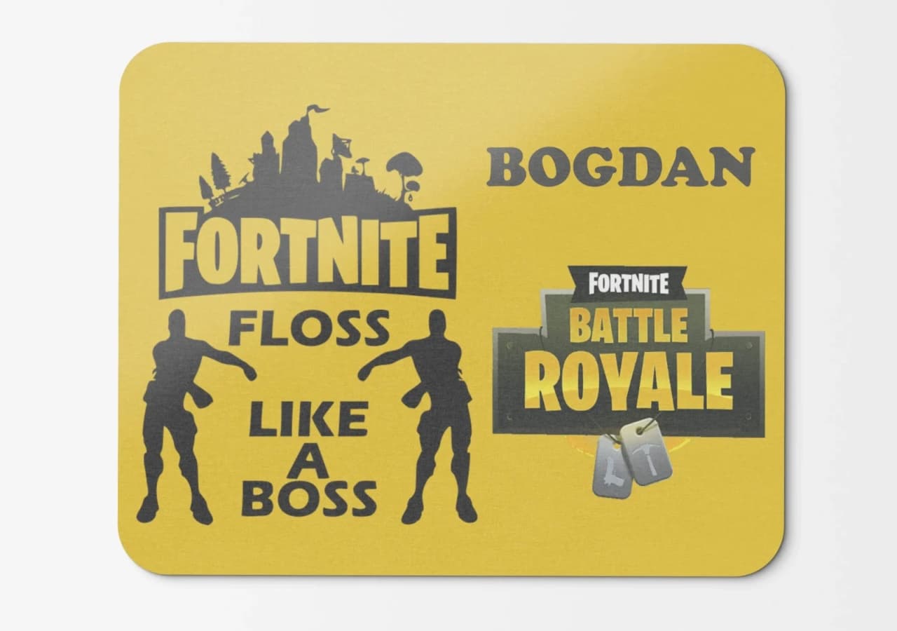 Mouse pad personalizat Fortnite – pad mouse anime 19x27 cm, 3mm, imprimare UV