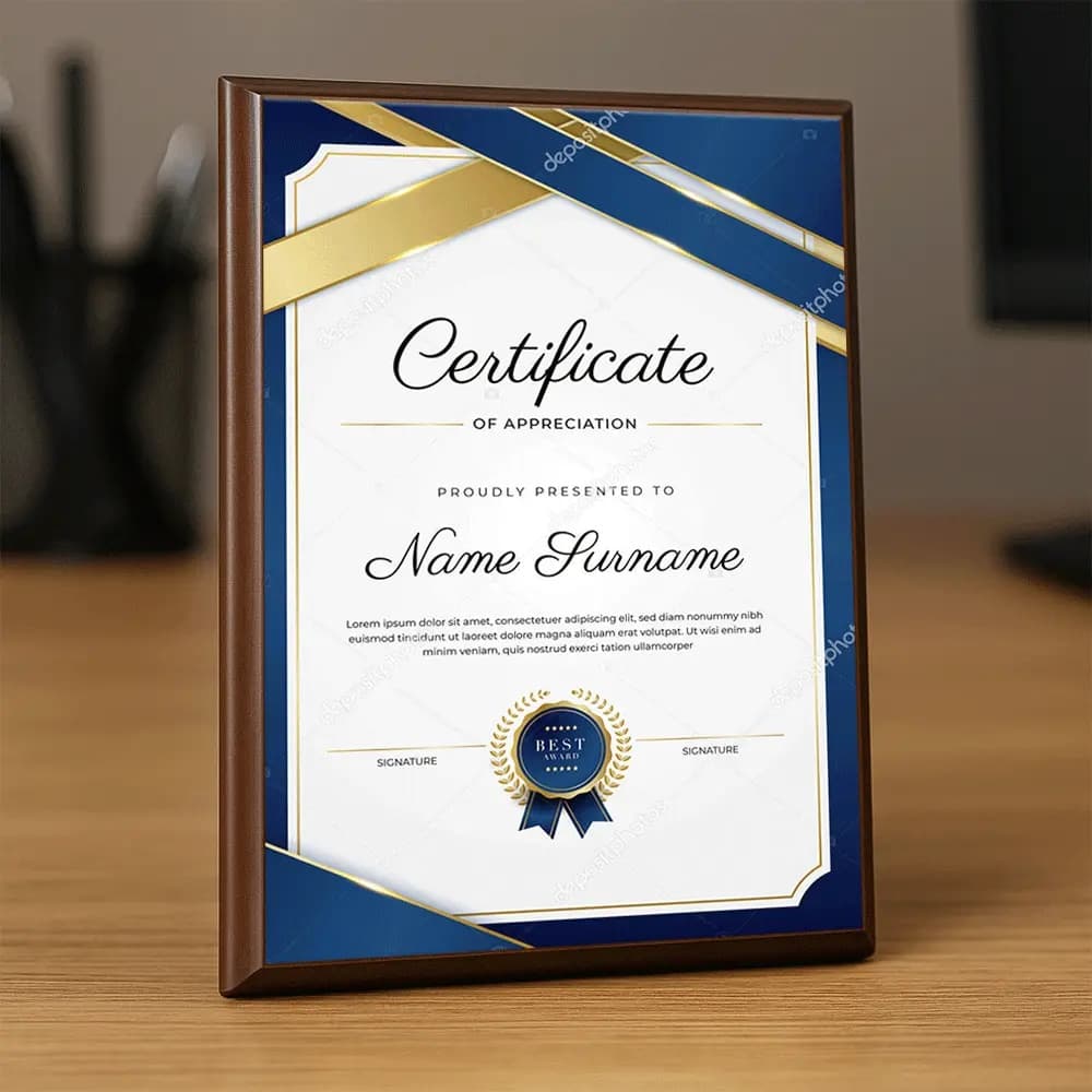 Placheta lemn personalizata