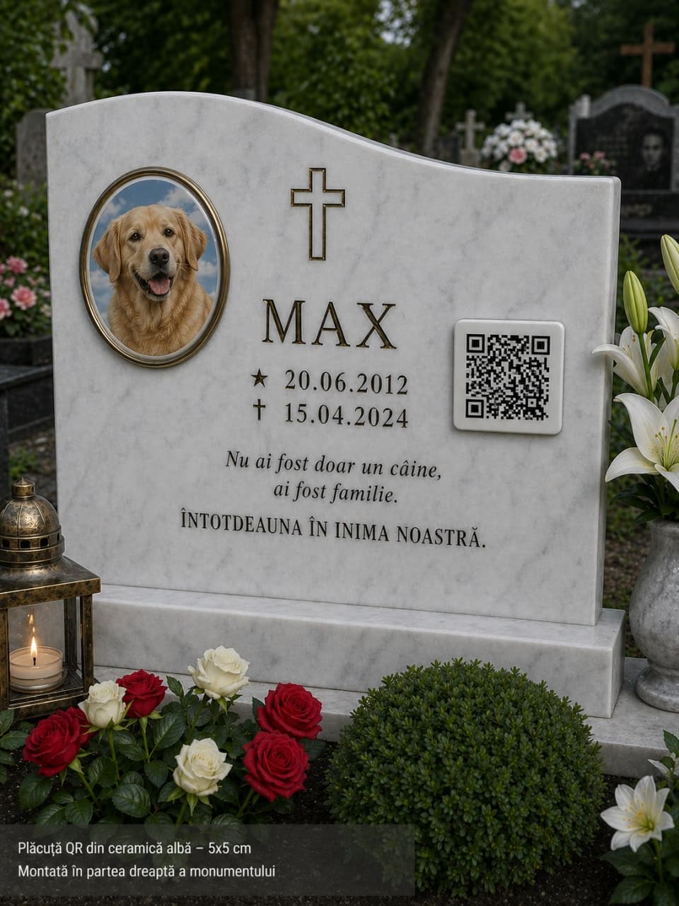 Plăcuțe QR Comemorative Personalizate pentru Monumente