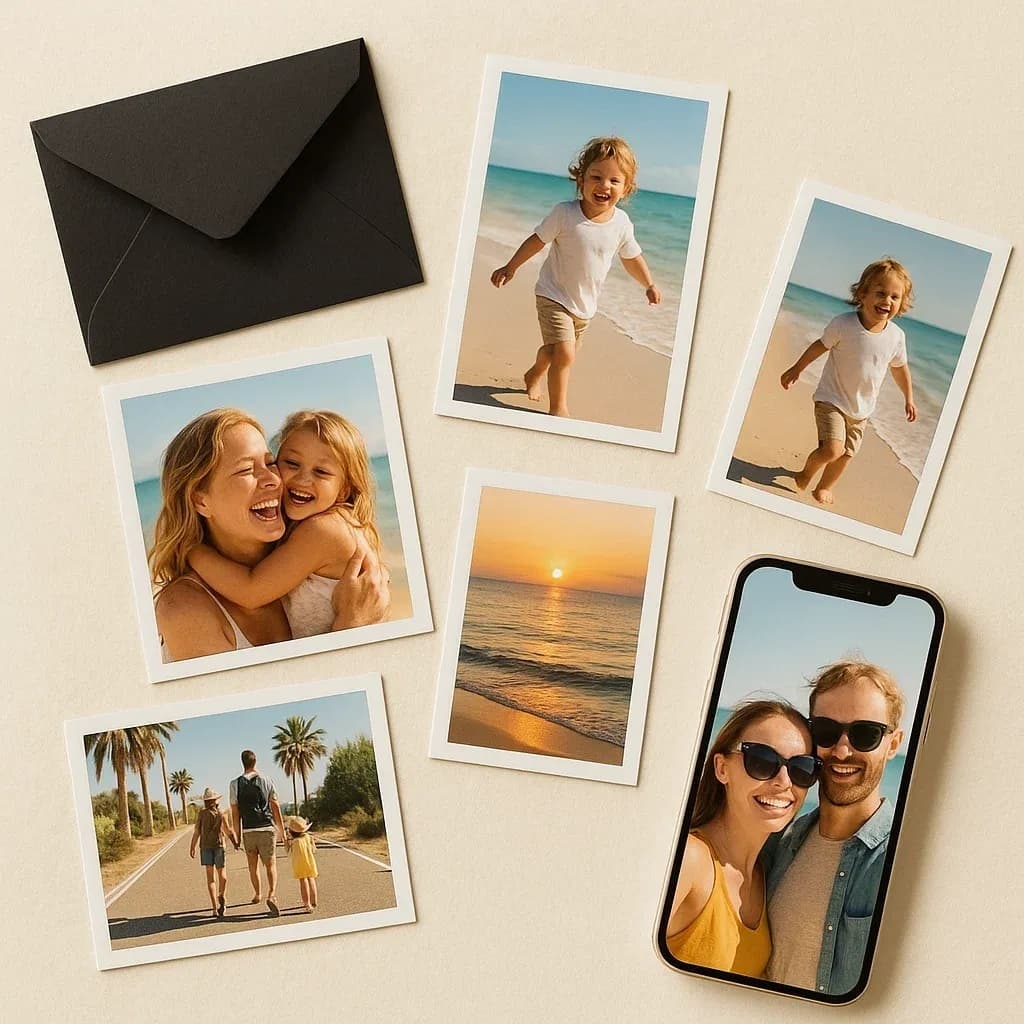 Set 5 magneți foto personalizați 10x15 – amintiri de vară cu poze