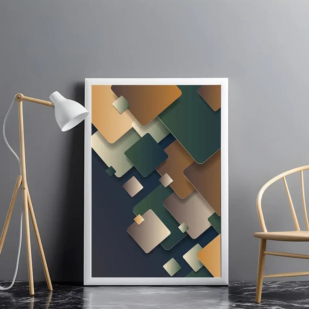 Tablou abstract elegant pentru living și dormitor