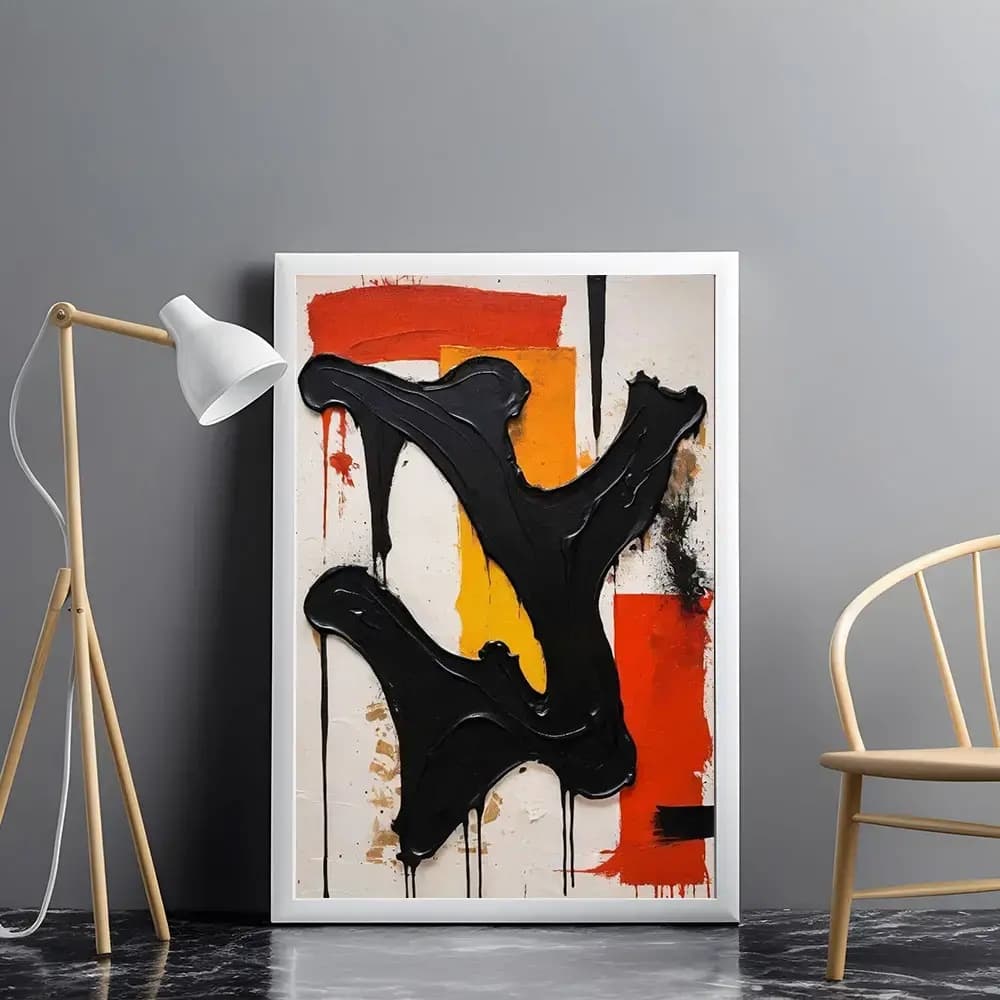 Tablou abstract modern artistic pentru decor interior