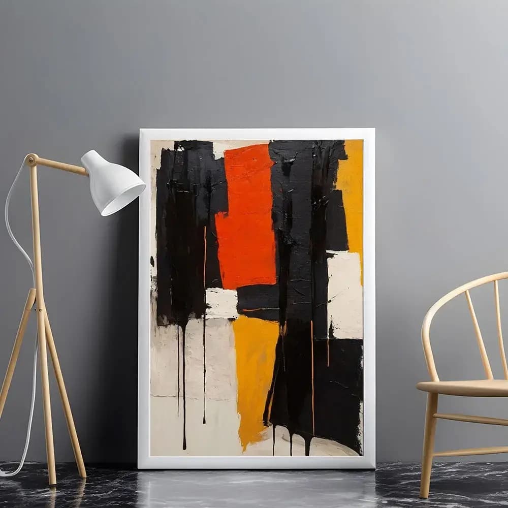 Tablou abstract modern colorat pentru decor interior