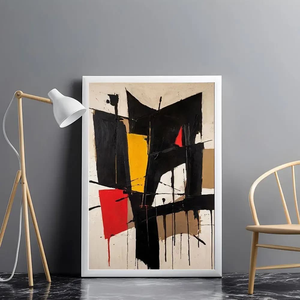 Tablou abstract modern în culori vibrante pentru perete