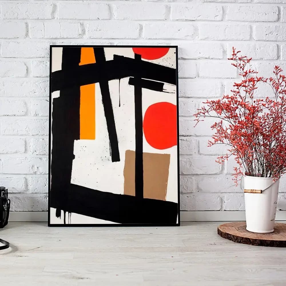 Tablou abstract modern multicolor pentru decor contemporan