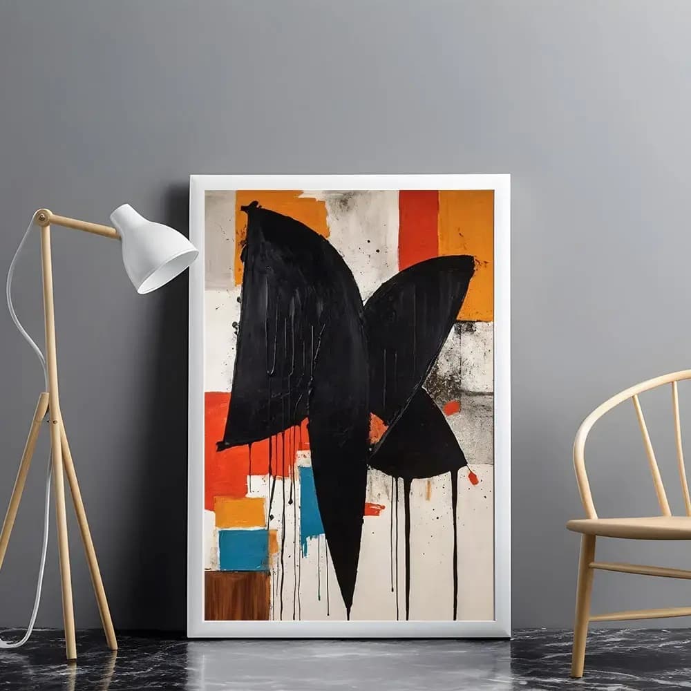 Tablou abstract modern pe pânză pentru decor interior
