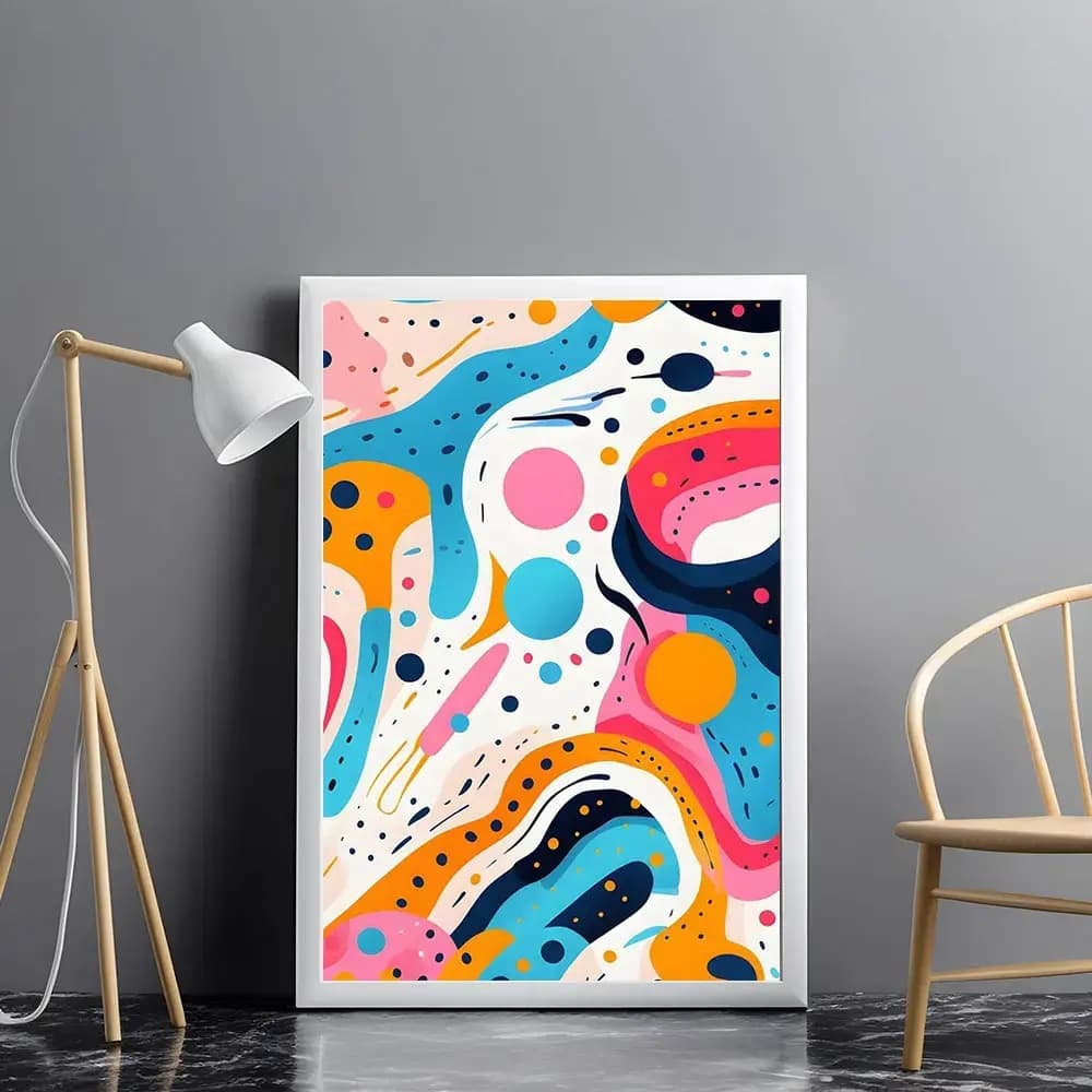 Tablou abstract pop art în stil artistic pentru casă