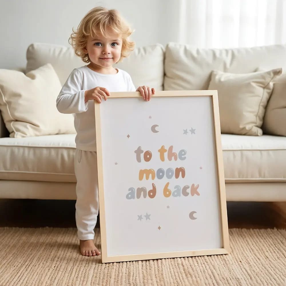 Tablou colectia Neutral - model To the moon and black