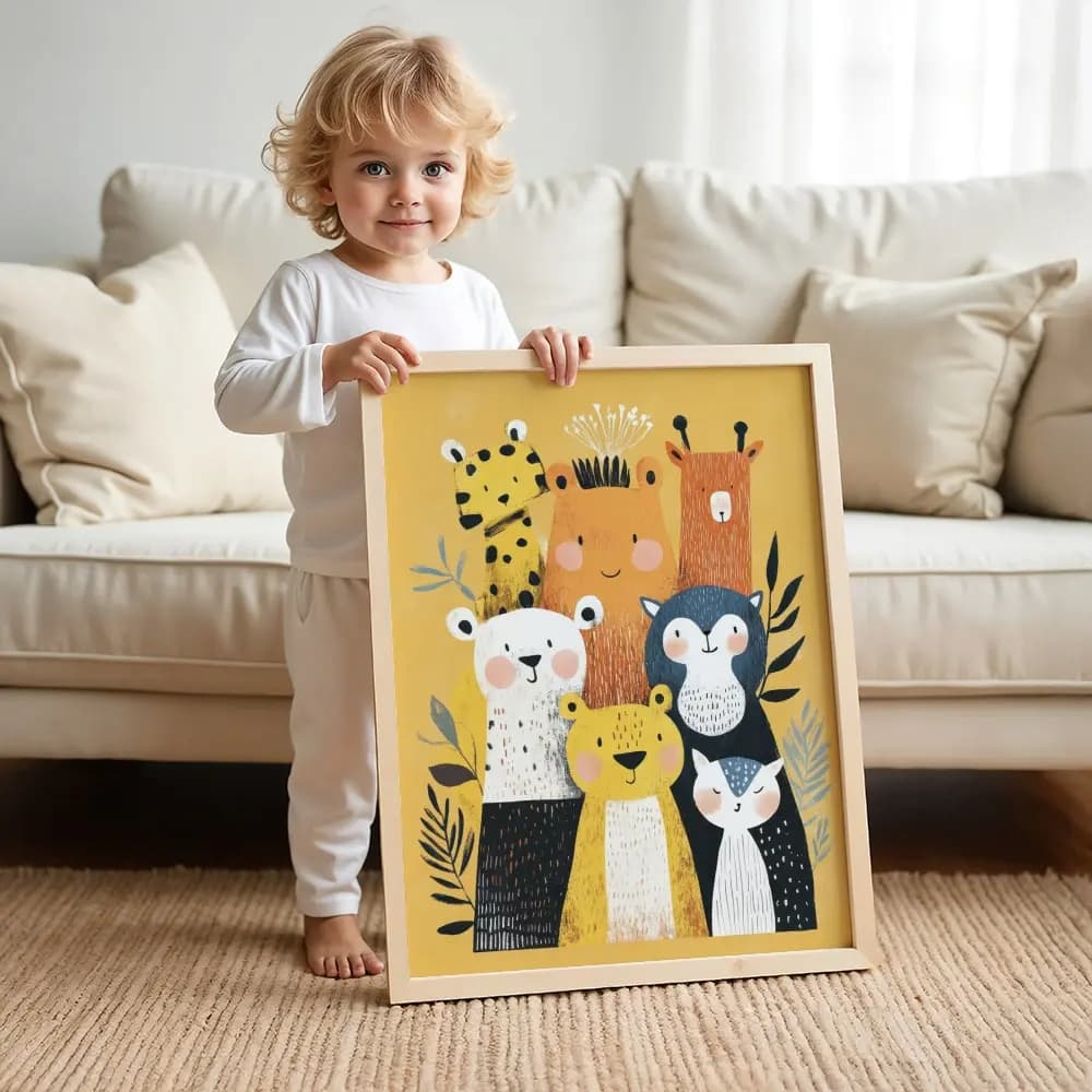 Tablou cu Ilustratii grafice - model Animale