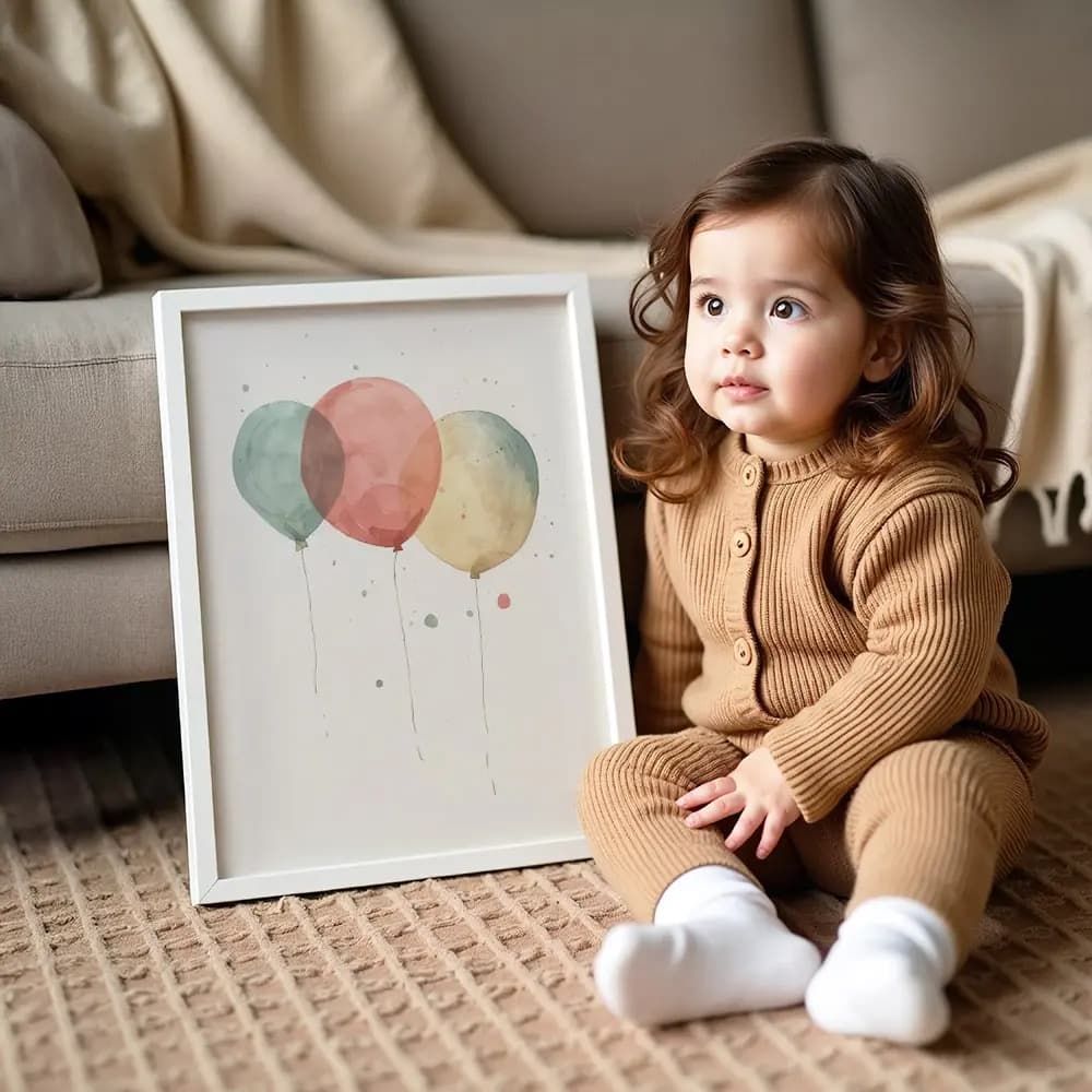 Tablou cu Ilustratii grafice - model Baloane