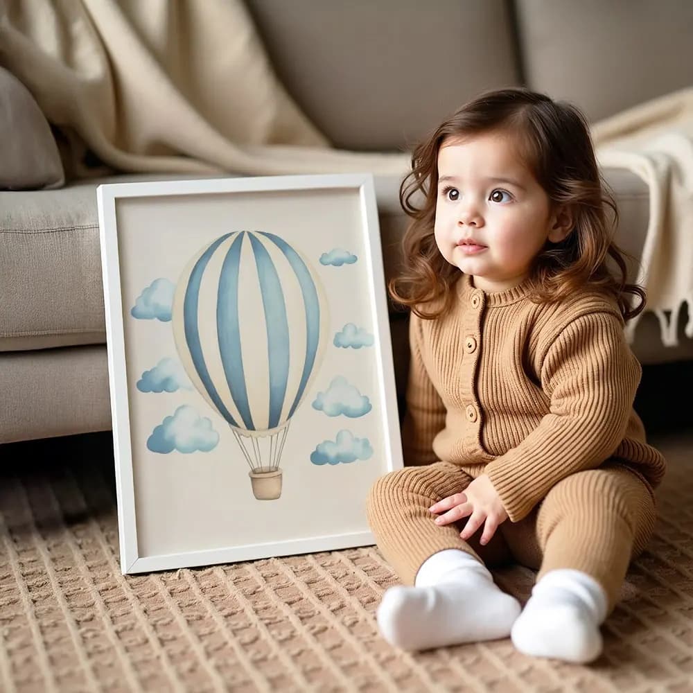 Tablou cu Ilustratii grafice - model Balon cu aer cald 02