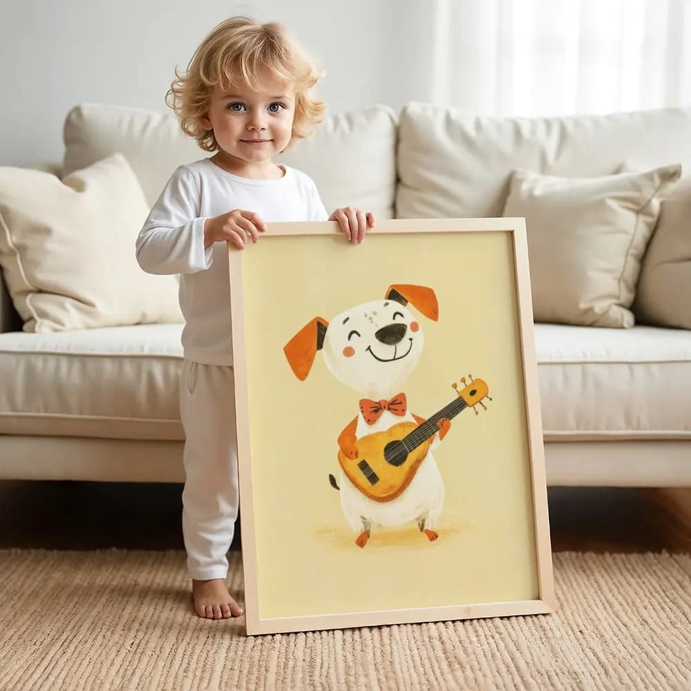 Tablou cu Ilustratii grafice - model Cățel 01