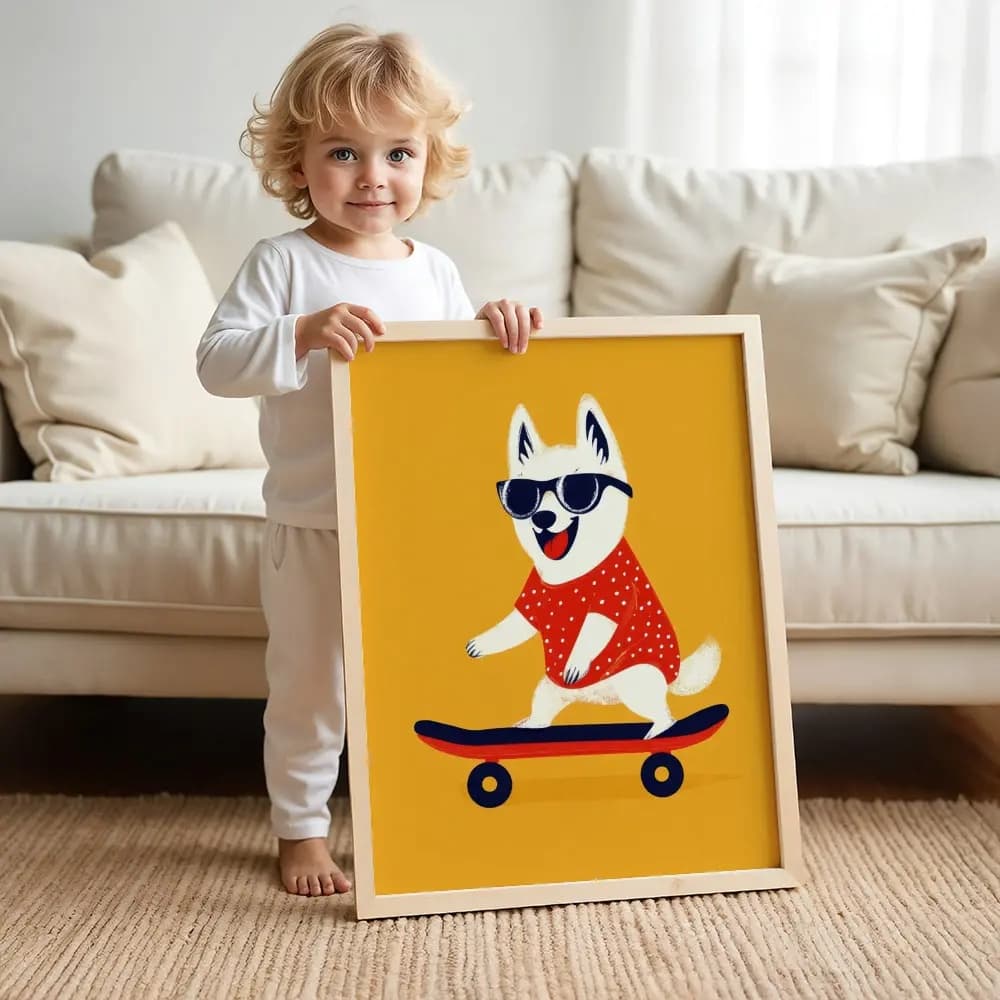 Tablou cu Ilustratii grafice - model Cățel 02