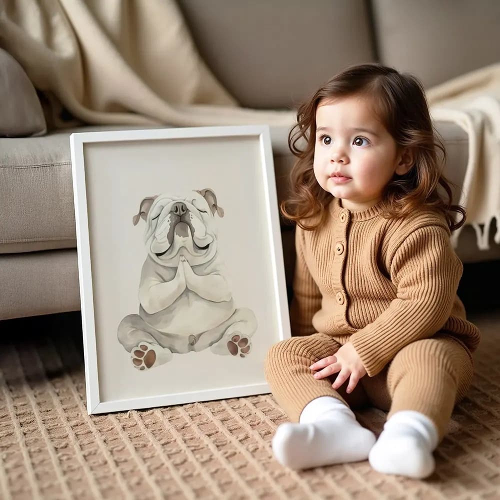 Tablou cu Ilustratii grafice - model Cățel 04