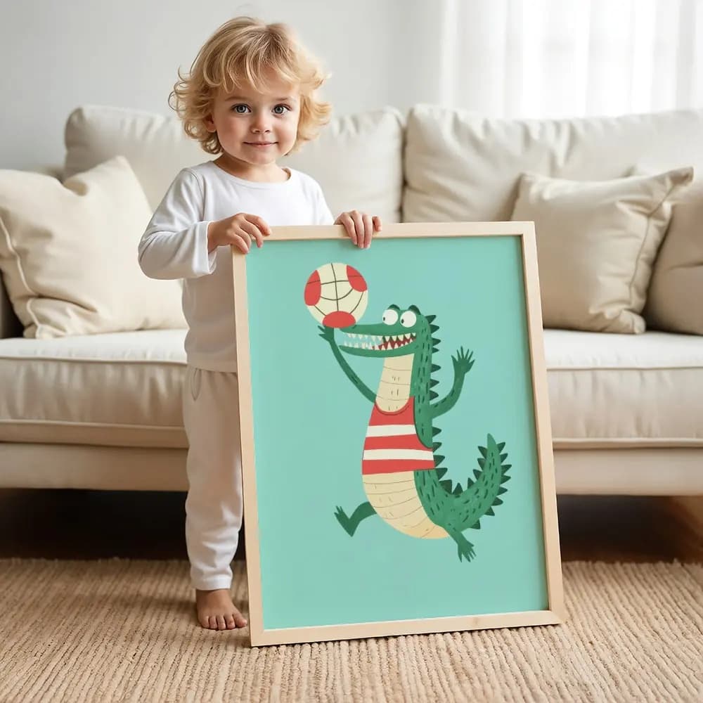 Tablou cu Ilustratii grafice - model Crocodil 03