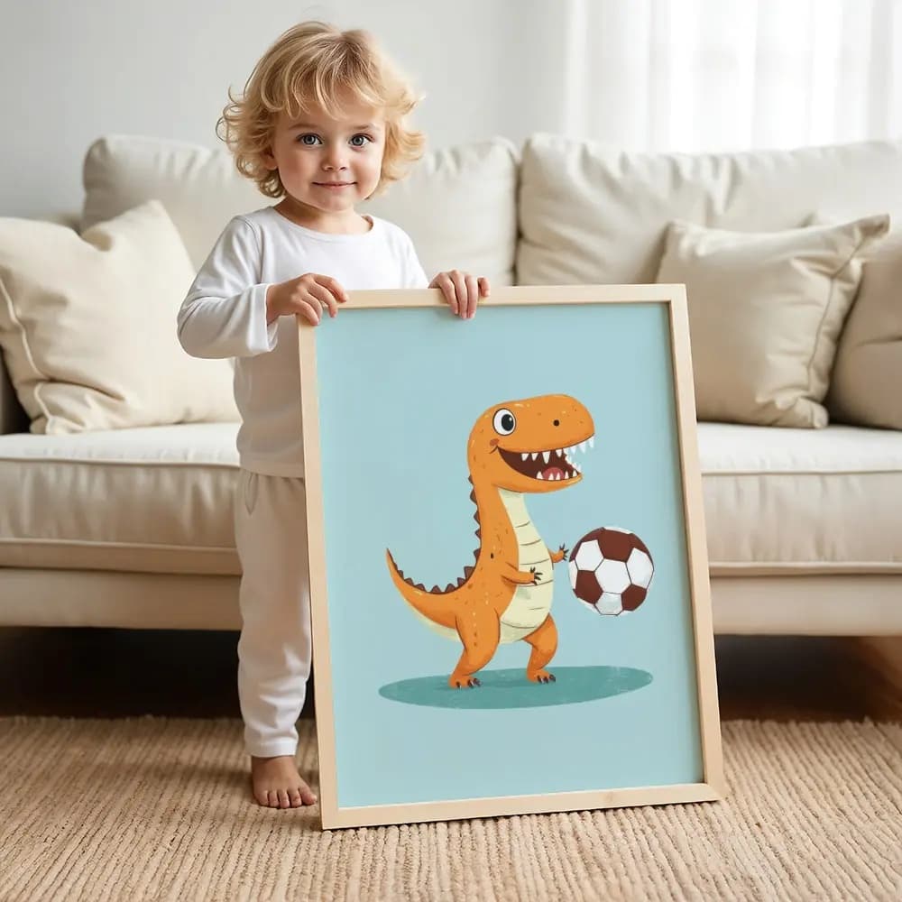 Tablou cu Ilustratii grafice - model Dinozaur