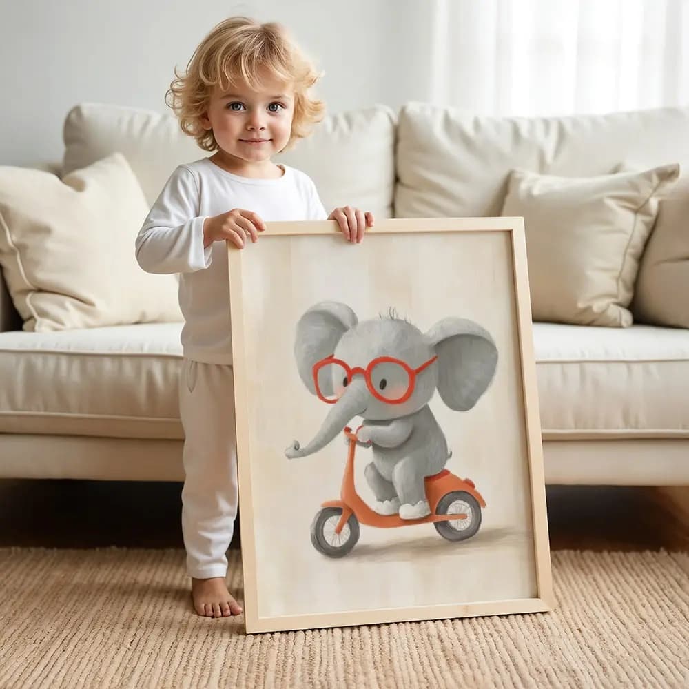 Tablou cu Ilustratii grafice - model Elefant 06