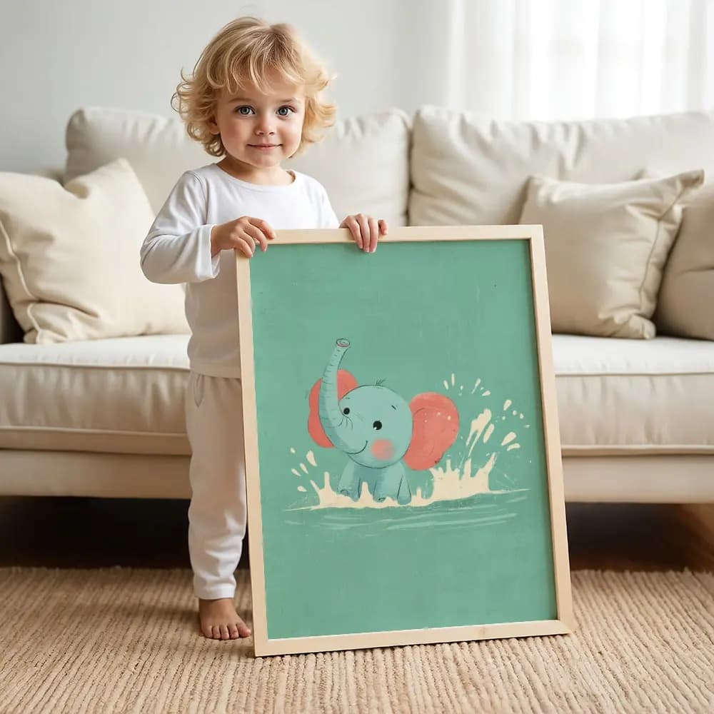 Tablou cu Ilustratii grafice - model Elefant