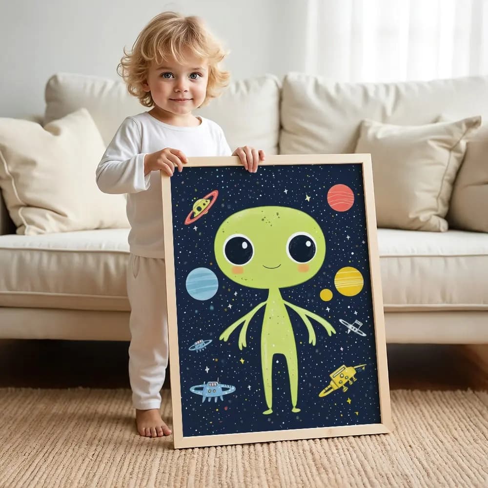 Tablou cu Ilustratii grafice - model Extraterestru