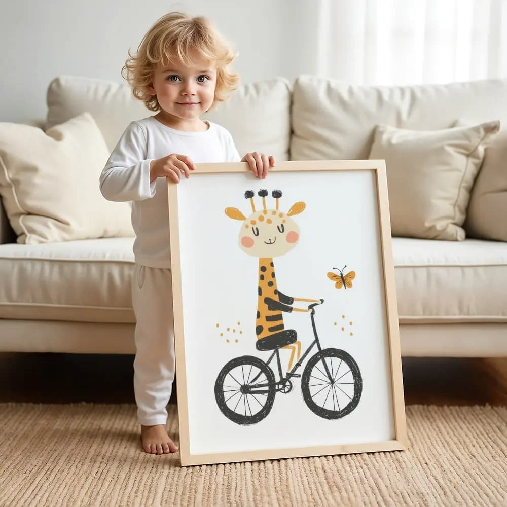 Tablou cu Ilustratii grafice - model Girafă 02