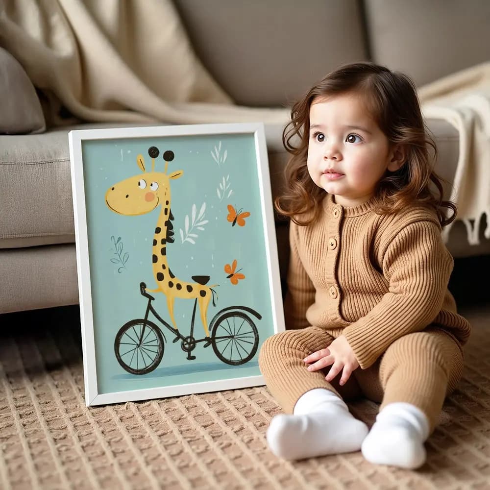 Tablou cu Ilustratii grafice - model Girafă 03