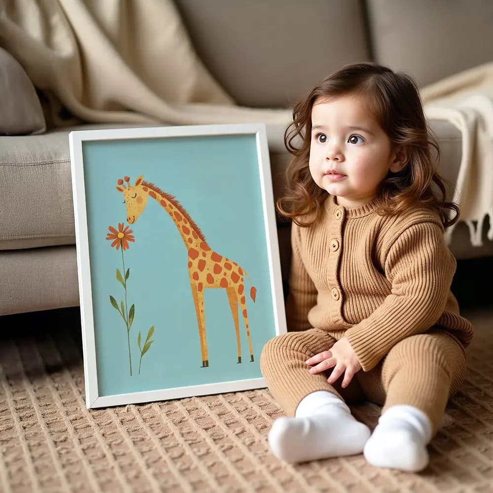 Tablou cu Ilustratii grafice - model Girafă 04