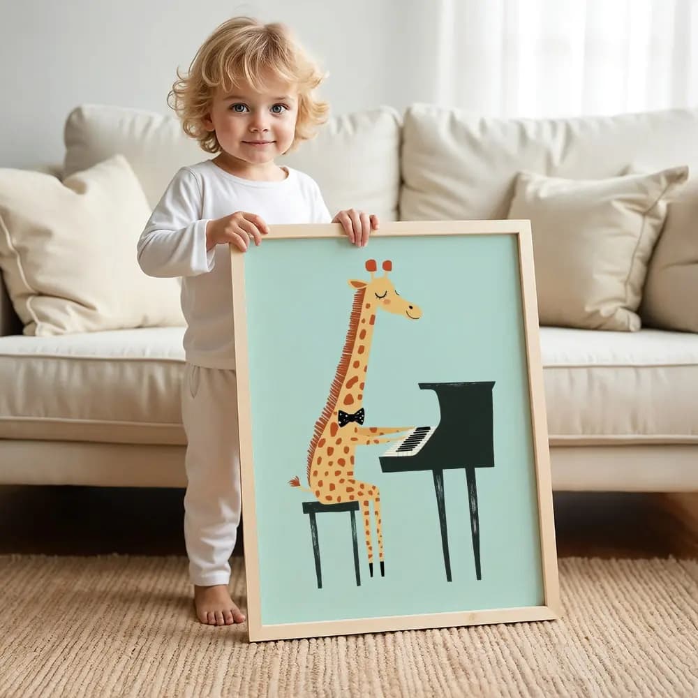 Tablou cu Ilustratii grafice - model Girafă 05