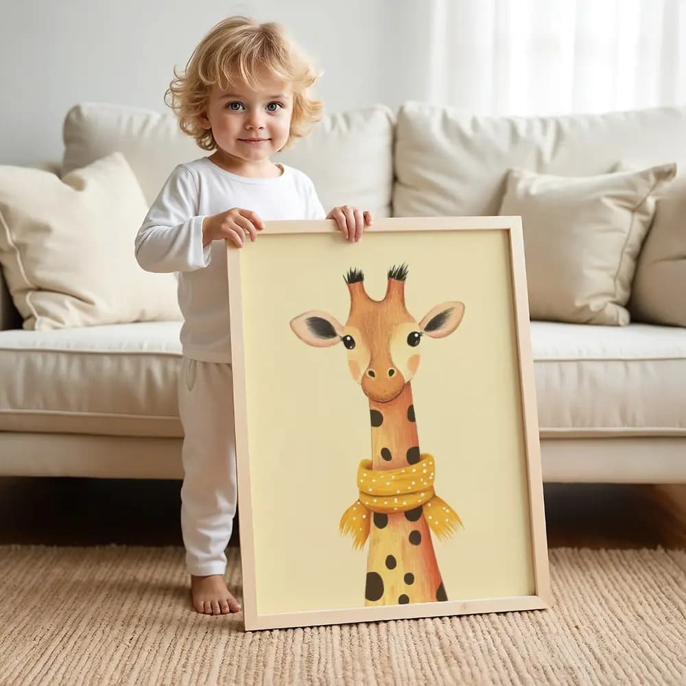 Tablou cu Ilustratii grafice - model Girafă
