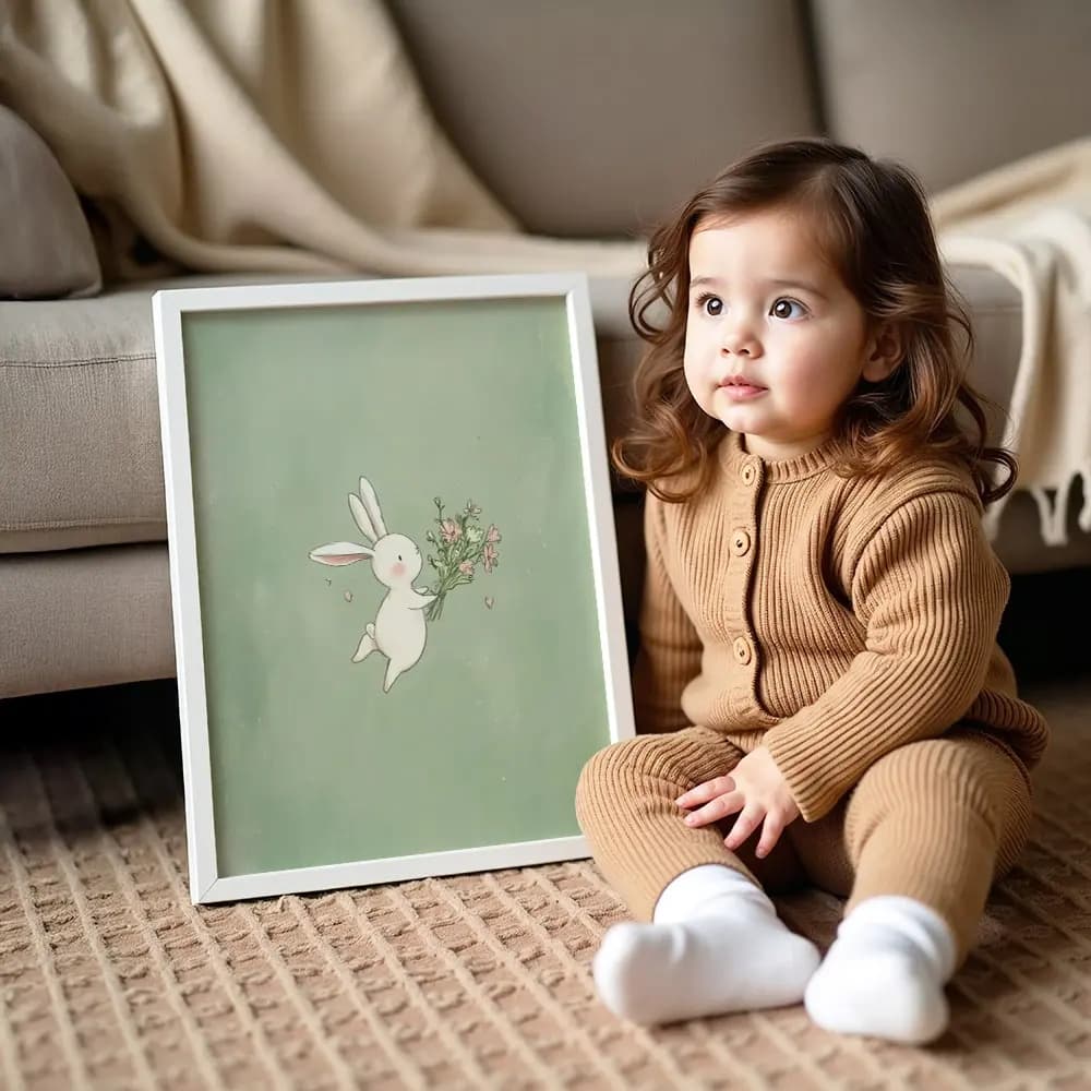Tablou cu Ilustratii grafice - model Iepure 02