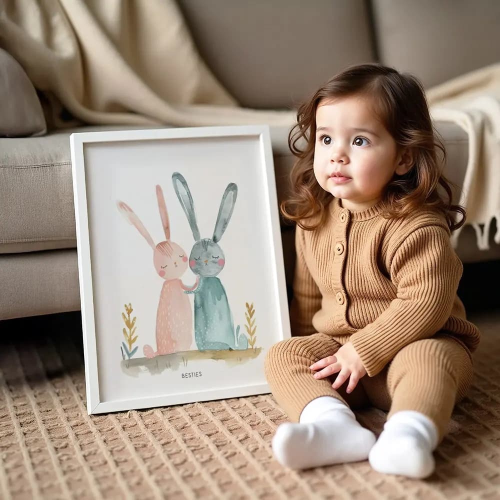 Tablou cu Ilustratii grafice - model Iepure
