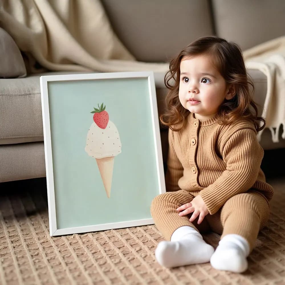 Tablou cu Ilustratii grafice - model Înghețată 01