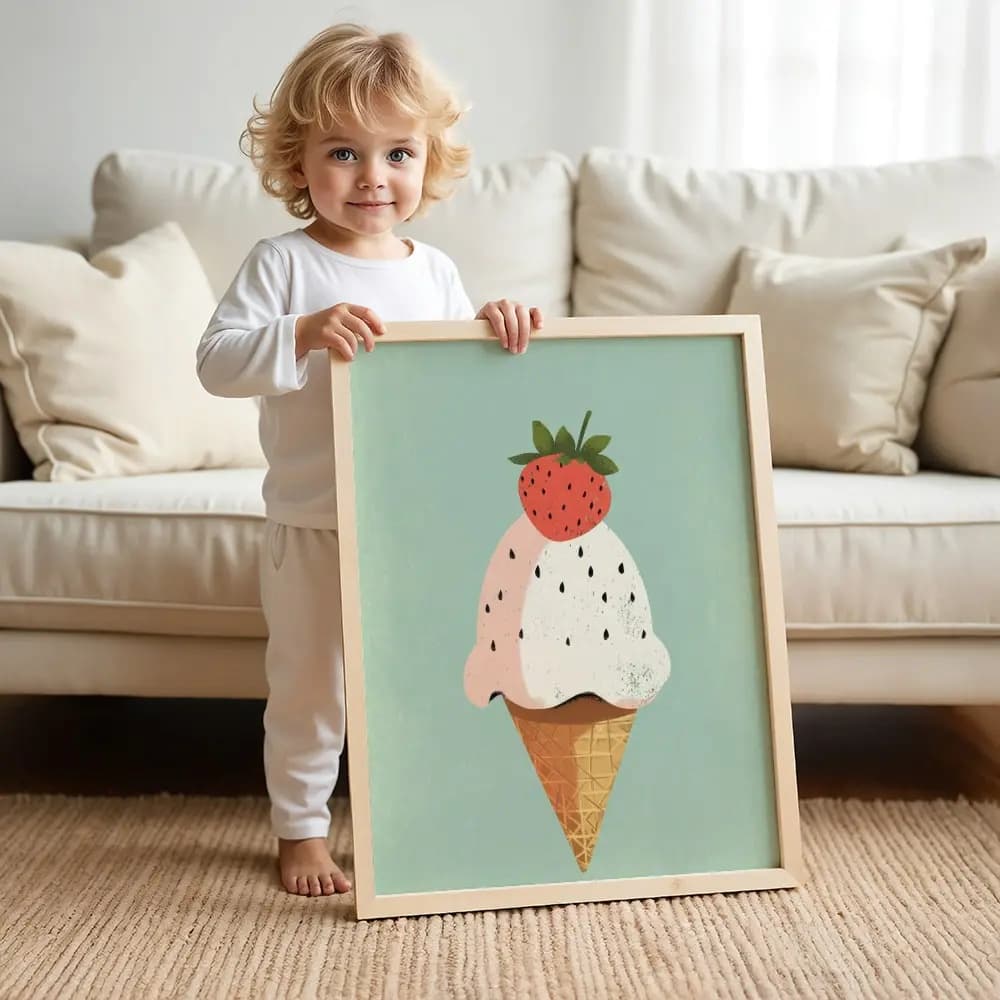 Tablou cu Ilustratii grafice - model Înghețată