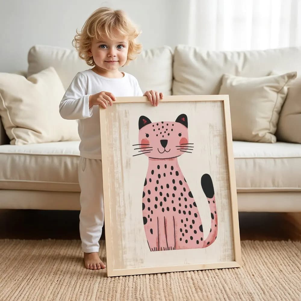Tablou cu Ilustratii grafice - model Leopard 01