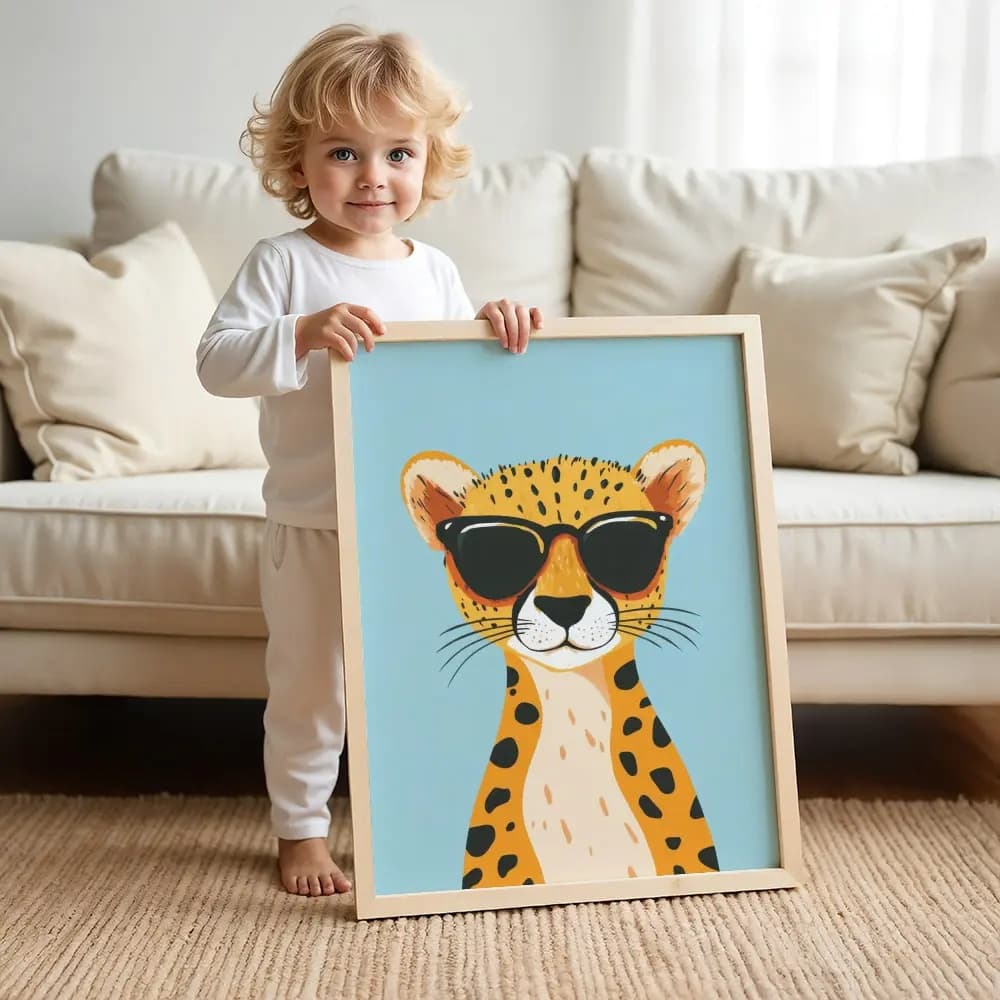 Tablou cu Ilustratii grafice - model Leopard 02