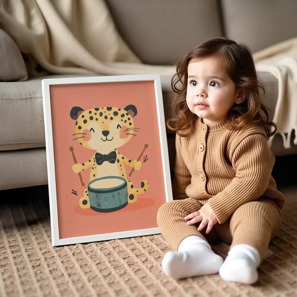 Tablou cu Ilustratii grafice - model Leopard 03