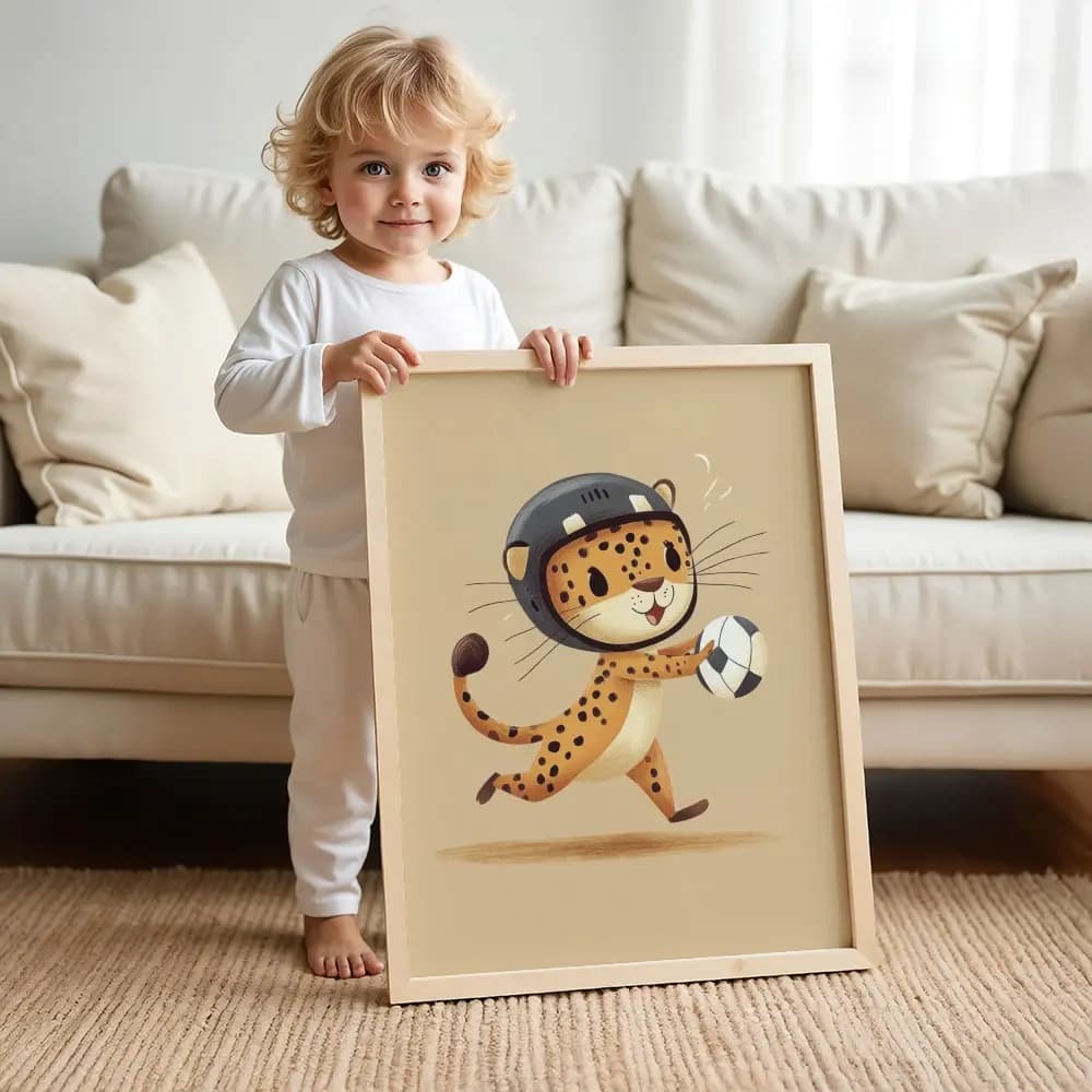 Tablou cu Ilustratii grafice - model Leopard 04