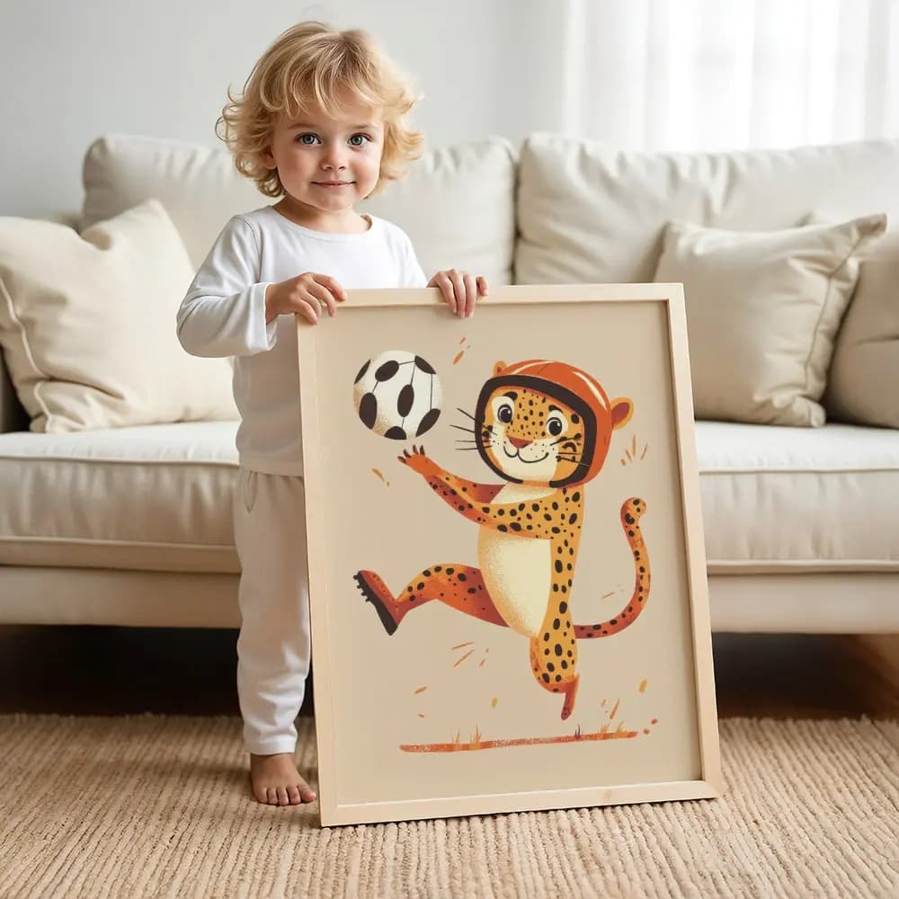 Tablou cu Ilustratii grafice - model Leopard 06
